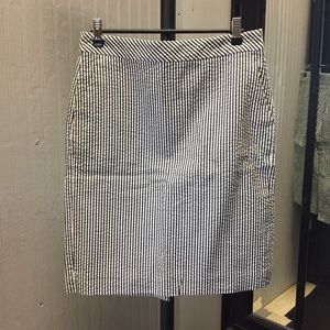 J. Crew Skirts - J Crew navy and white striped pencil skirt. J. Crew Skirts - J Crew navy and white striped pencil skirt.